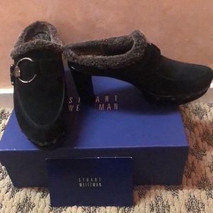 Stuart Weitzman platform clogs